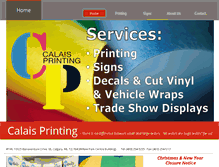 Tablet Screenshot of calaisprinting.com